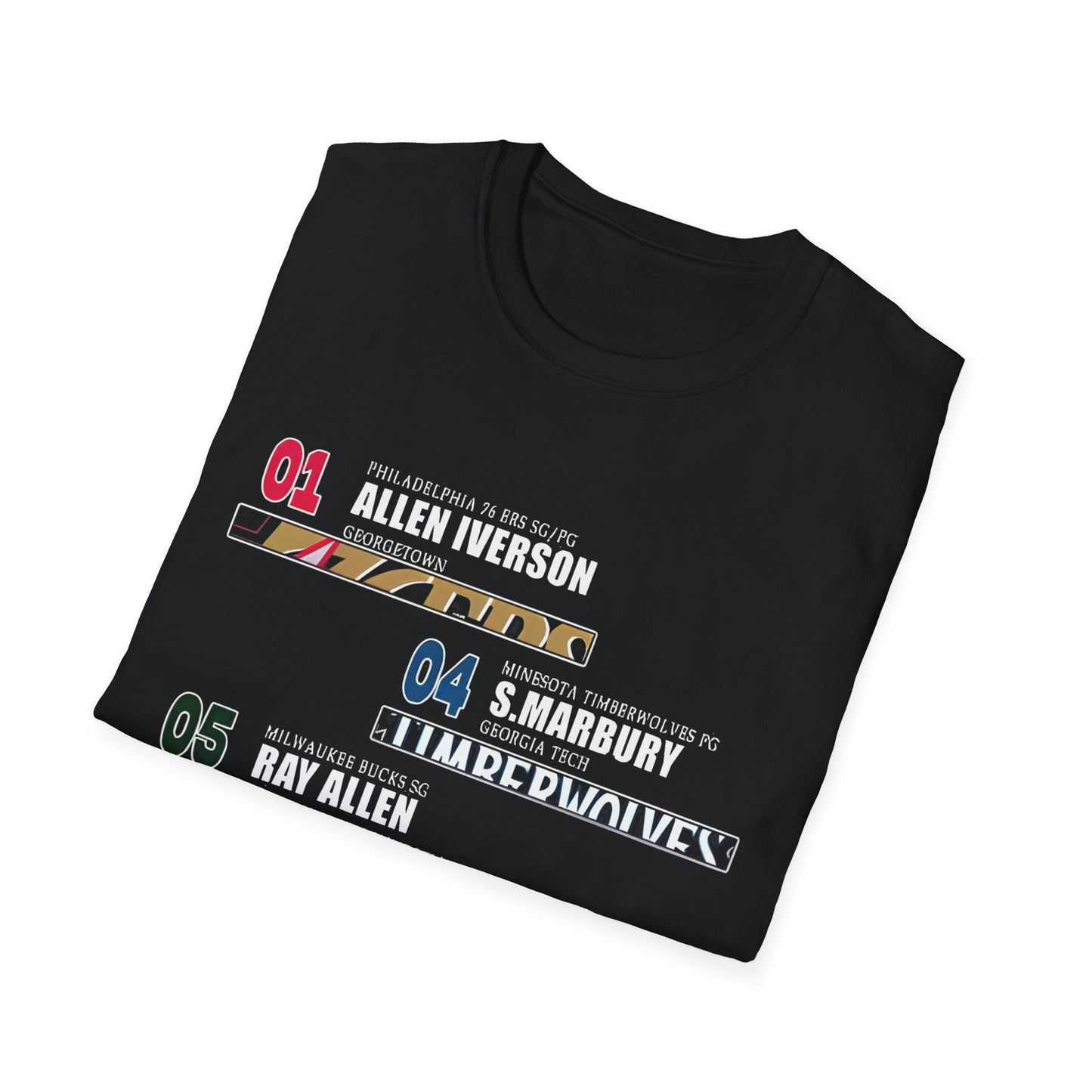 Vintage 90s Basketball Bootleg Style T-Shirt, 1996 DRAFT LIST Retro Basketball Shirt Unisex Graphic Tee