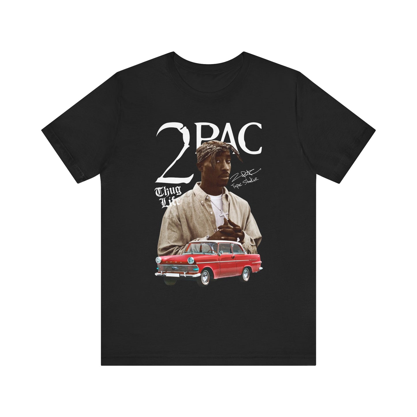 2PAC VINTAGE 90s Unisex Jersey Short Sleeve Tee