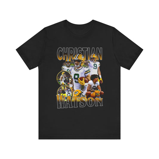 Vintage 90s Football Bootleg Style T-Shirt, CHRISTIAN WATSON Unisex Tee Shirt