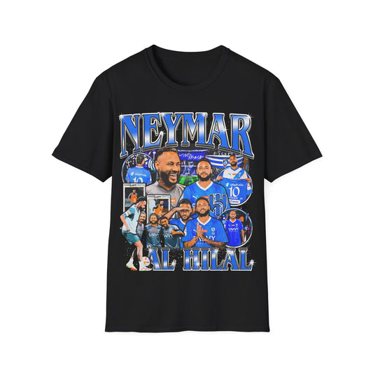 Vintage 90s Soccer Bootleg Style T-Shirt, NEYMAR AL HILAL Graphic Tee, Retro Soccer Shirt Unisex Graphic Tee