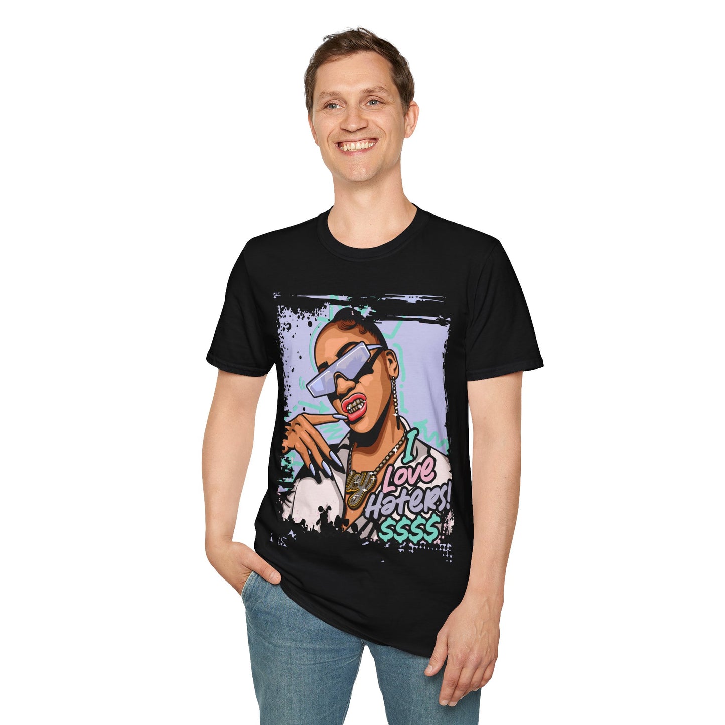 I LOVE THE HATERS PREMIUM STREETWEAR Unisex Softstyle T-Shirt
