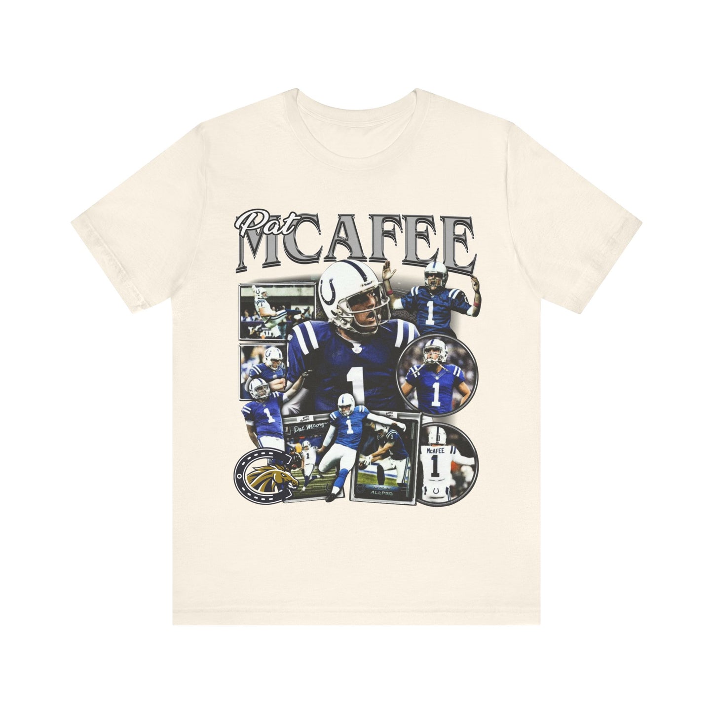 Vintage 90s Football Bootleg Style T-Shirt PAT MCAFEE Unisex Graphic Tee Shirt