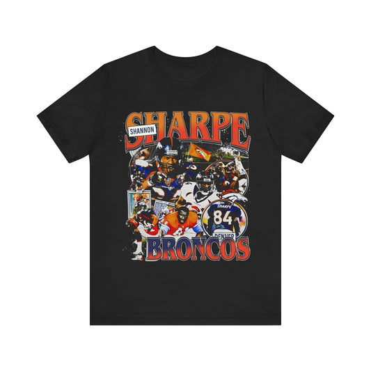 Vintage 90s Football Bootleg Style T-Shirt SHANNON SHARPE Unisex Graphic Tee