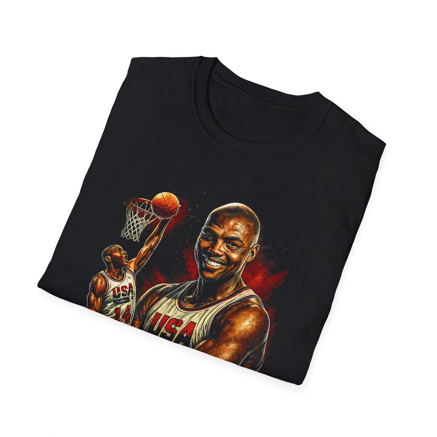 CHARLES BASKETBALL LEGENDS Unisex Softstyle T-Shirt