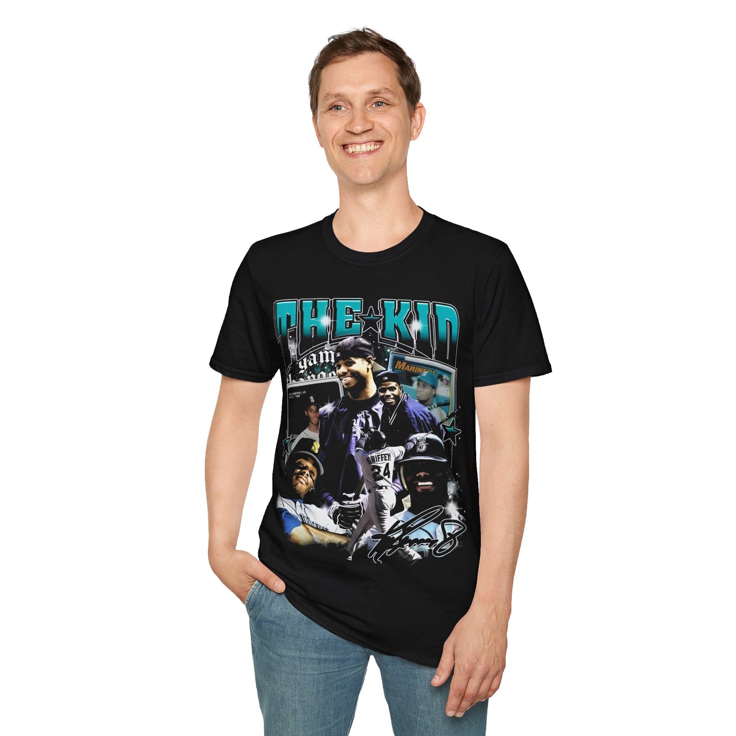 Vintage 90s Baseball Bootleg Style T-Shirt, THE KID KEN GRIFFEY JR Retro Baseball Shirt Unisex Graphic Tee
