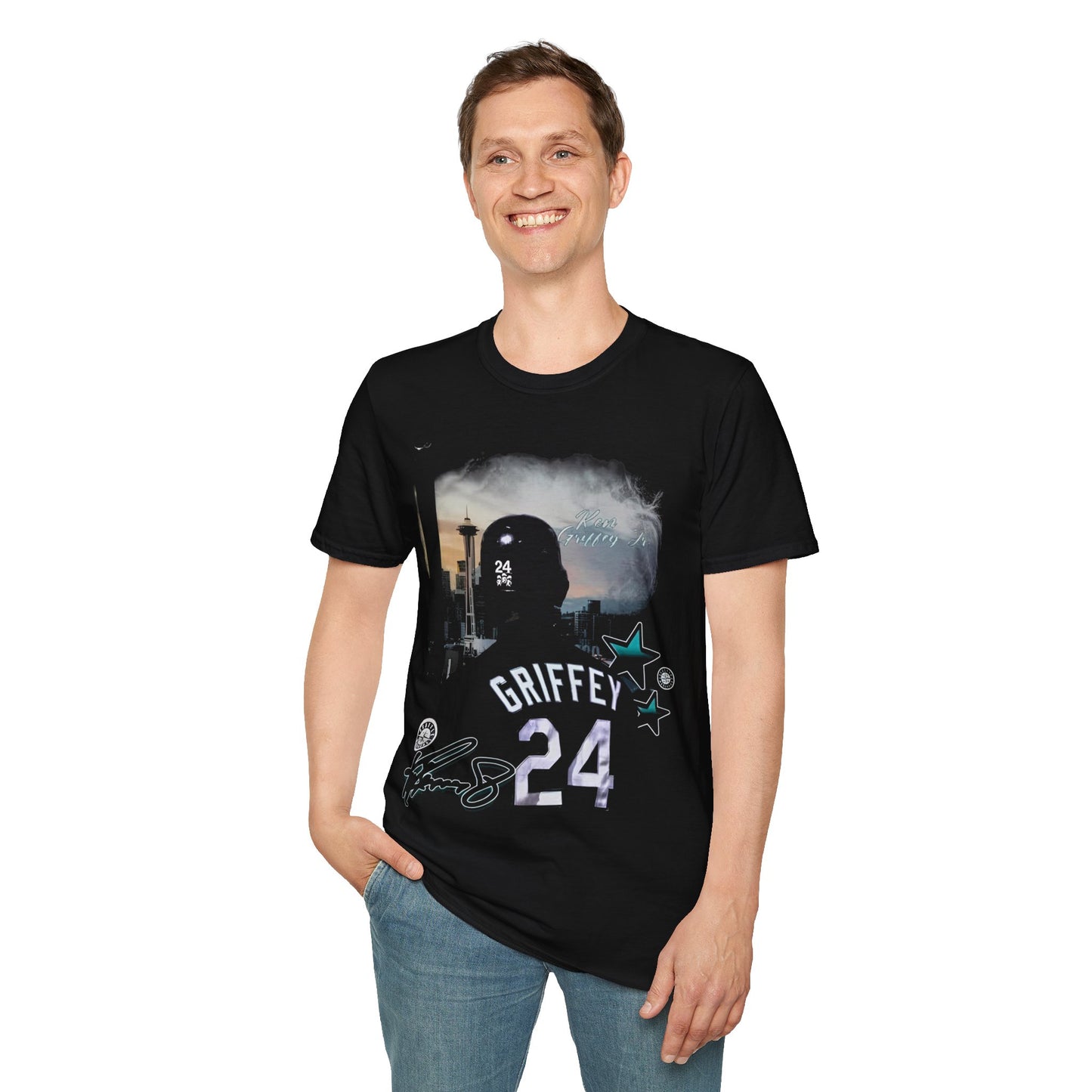 Vintage 90s Baseball Bootleg Style T-Shirt, KEN GRIFFEY JR Retro Baseball Shirt Unisex Graphic Tee