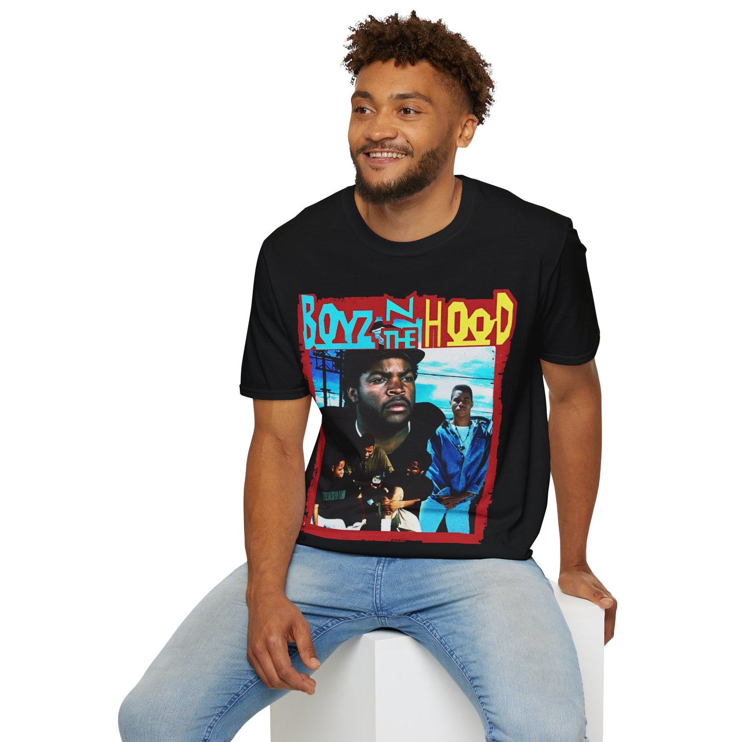 Vintage 90s Pop Culture Bootleg Style T-Shirt, BOYZ N DA THE HOOD Retro Shirt Unisex Graphic Tee