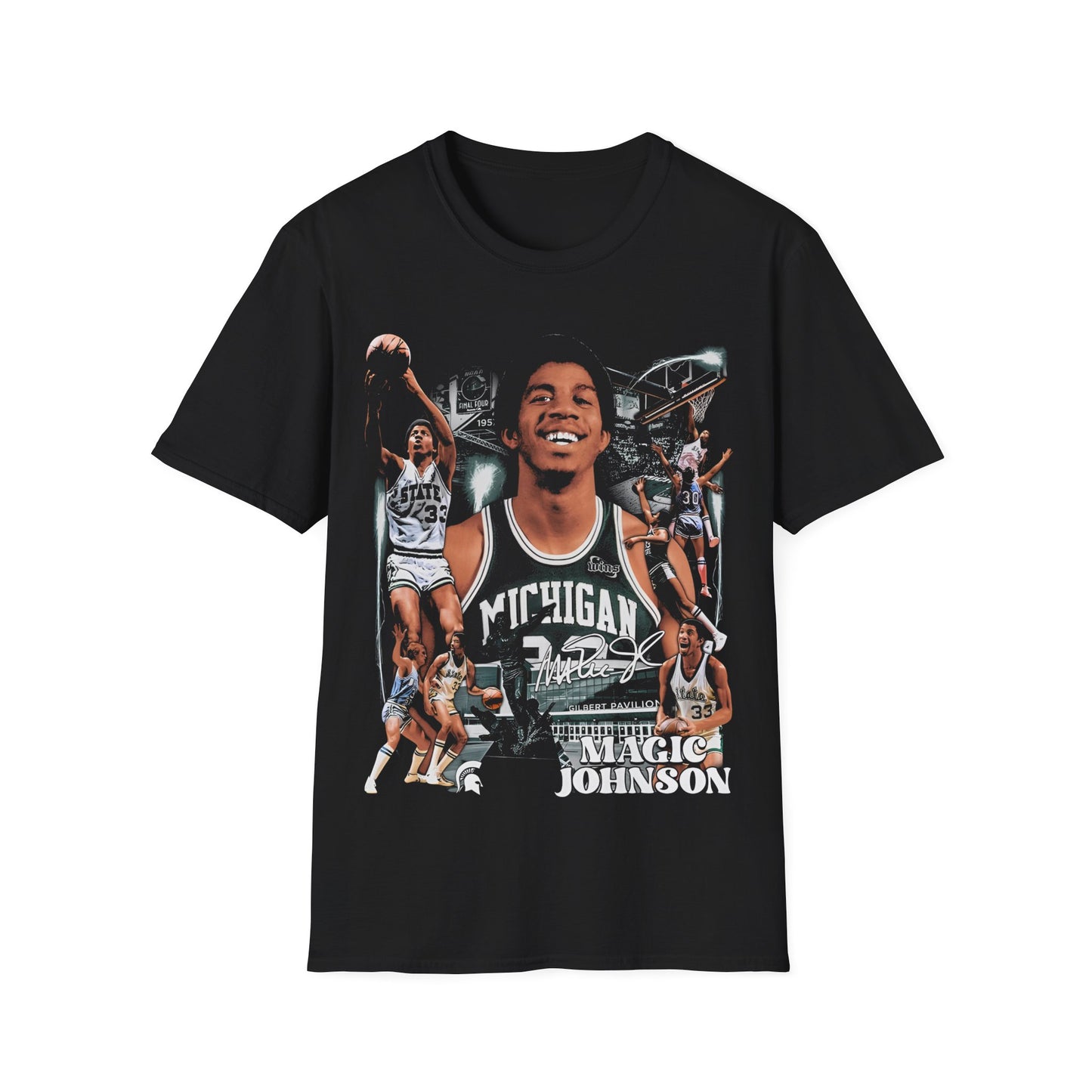 Vintage 90s Basketball Bootleg Style T-Shirt, MAGIC JOHNSON Retro Basketball Shirt Unisex Graphic Tee