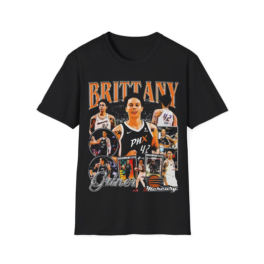 Vintage 90s Basketball Bootleg Style T-Shirt, BRITTANY GRINER Retro Basketball Shirt Unisex Graphic Tee