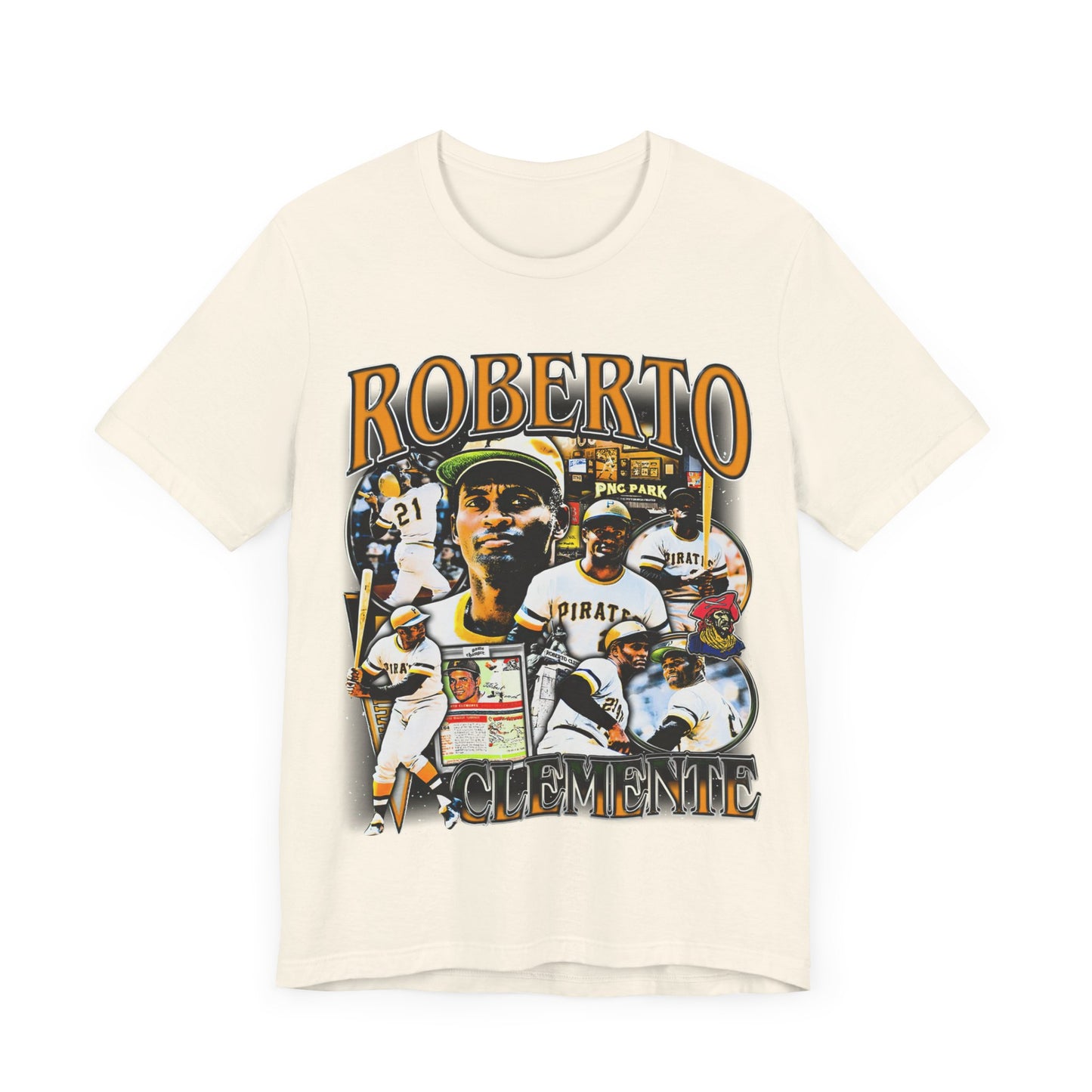 Vintage 90s Baseball Bootleg Style T-Shirt ROBERTO CLEMENTE Unisex Graphic Tee