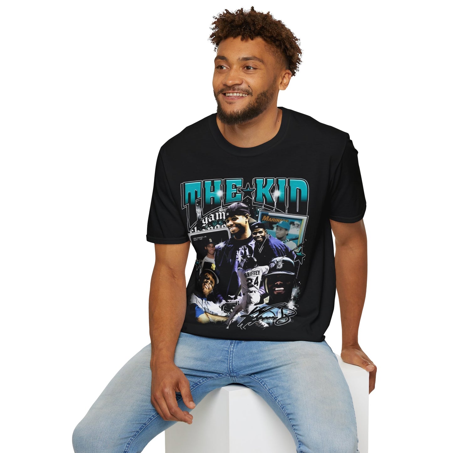 Vintage 90s Baseball Bootleg Style T-Shirt, THE KID KEN GRIFFEY JR Retro Baseball Shirt Unisex Graphic Tee