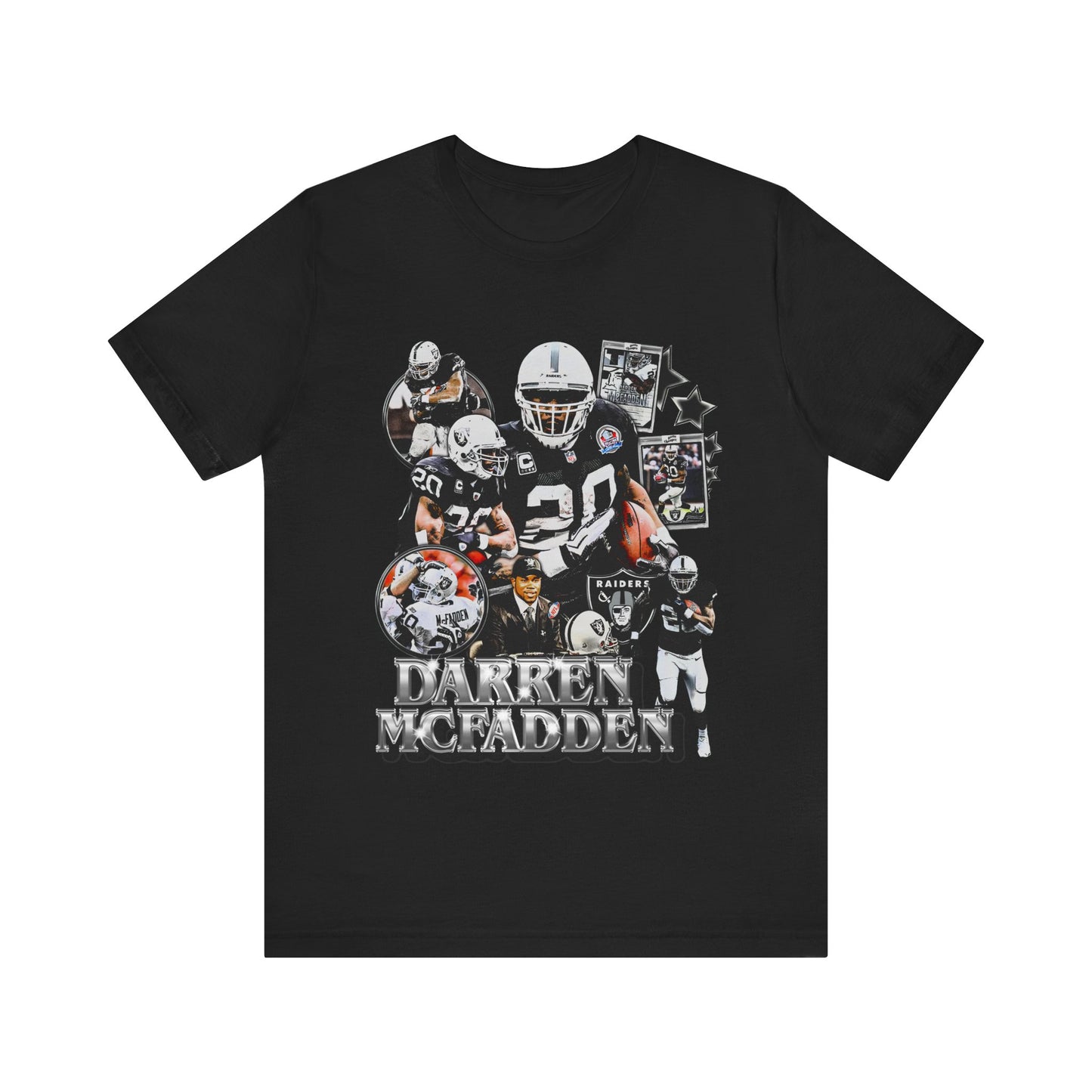 Vintage 90s Football Bootleg Style T-Shirt DARREN MCFADDEN Unisex Graphic Tee
