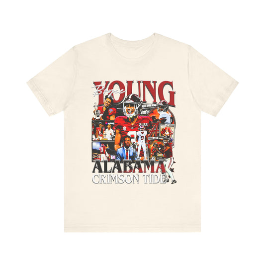 Vintage 90s Football Bootleg Style TShirt BRYCE YOUNG Unisex Graphic Tee Shirt