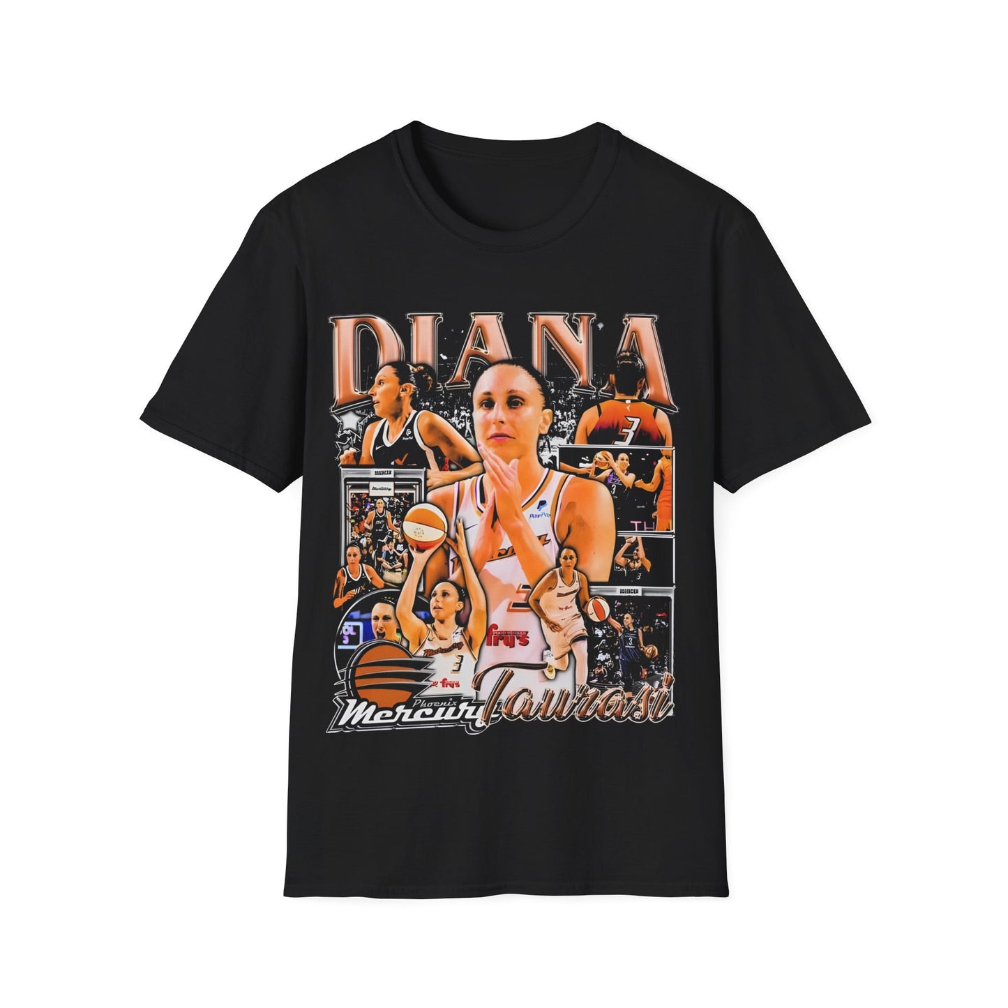 Vintage 90s Basketball Bootleg Style T-Shirt, DIANA TAURASI Retro Basketball Shirt Unisex Graphic Tee