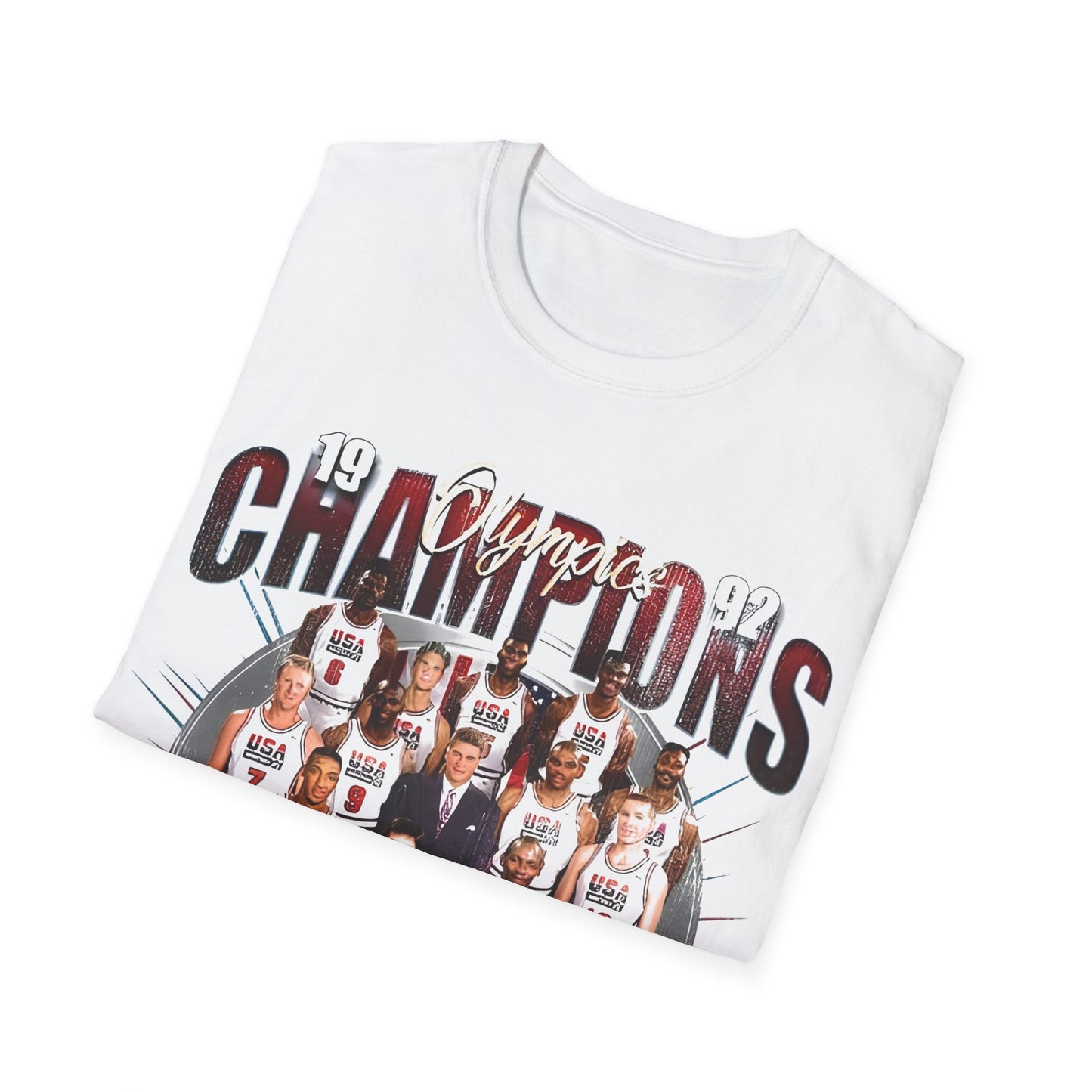 Vintage 90s Basketball Bootleg Style T-Shirt, DREAM TEAM 92 GOLD Retro Basketball Shirt Unisex Graphic Tee