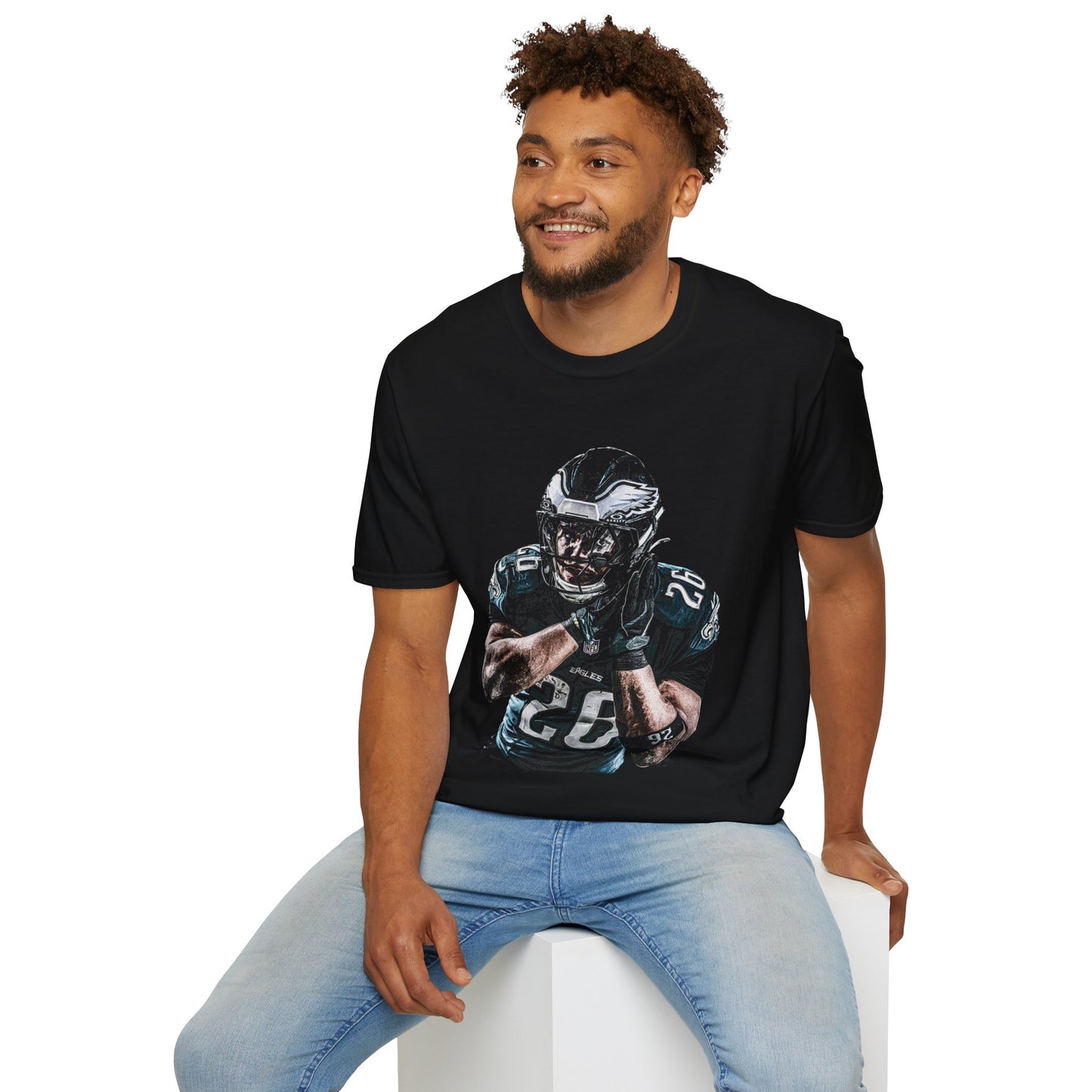 Vintage 90s Football Bootleg Style T-Shirt, SAQUON NIGHT NIGHT Vintage Retro Football Shirt Unisex Graphic Tee Shirt