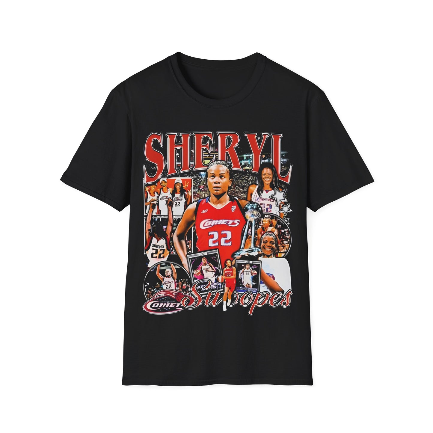 Vintage 90s Basketball Bootleg Style T-Shirt, SHERYL SWOOPES Retro Basketball Shirt Unisex Graphic Tee