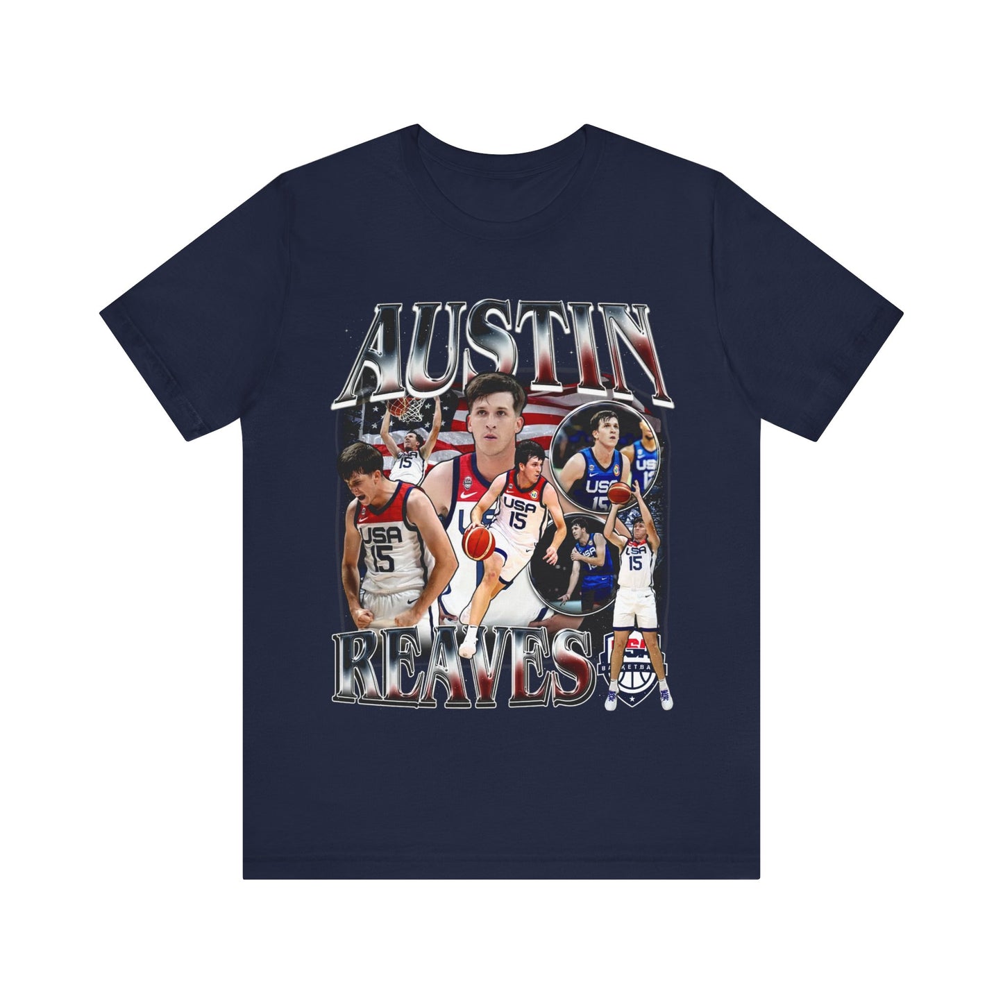 Vintage 90s Basketball Bootleg Style TShirt AUSTIN REAVES USA Unisex Graphic Tee