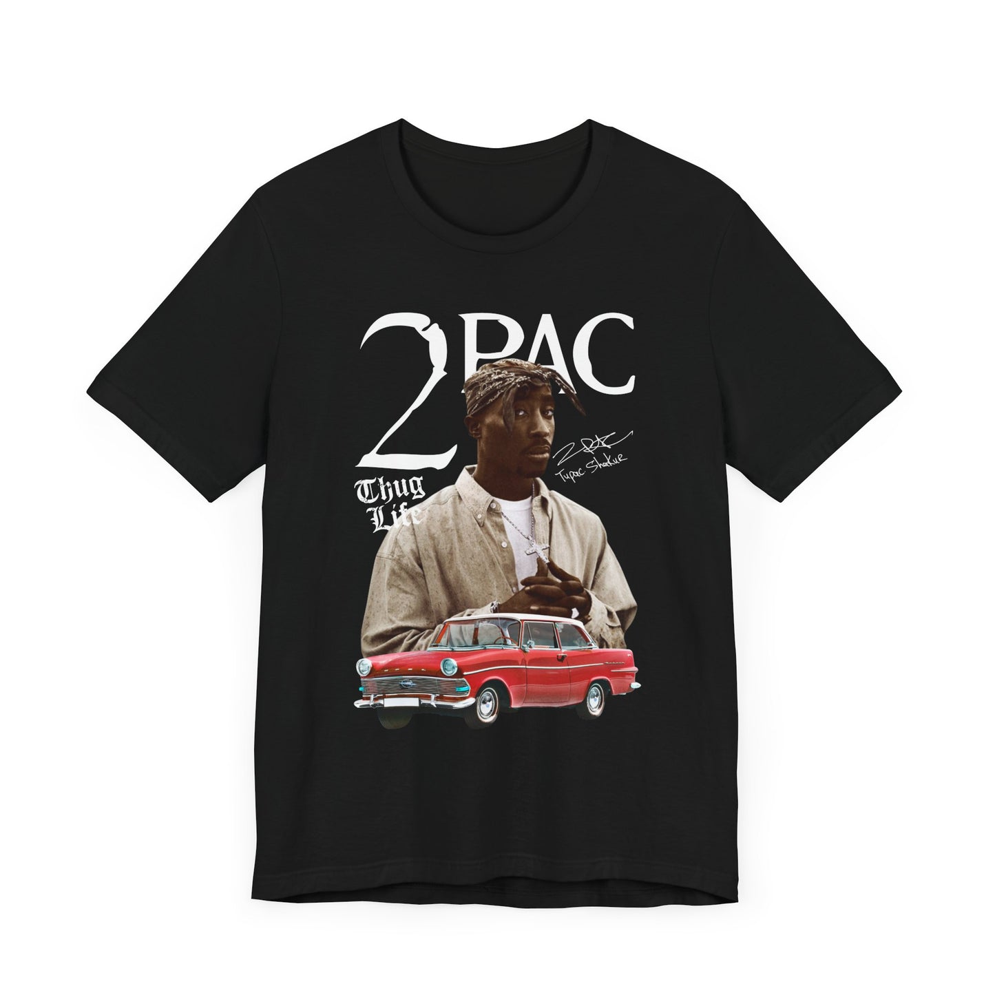 2PAC VINTAGE 90s Unisex Jersey Short Sleeve Tee