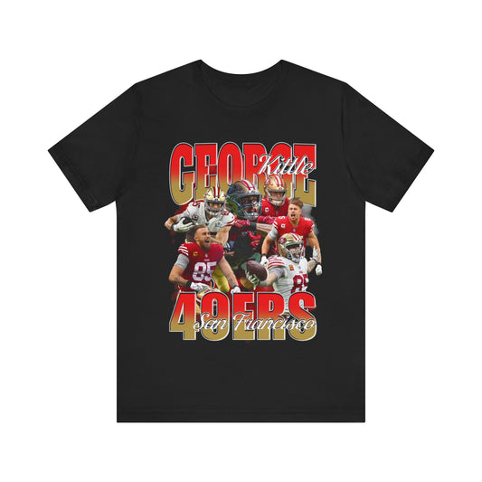Vintage 90s Football Bootleg Style TShirt GEORGE KITTLE Unisex Graphic Tee Shirt