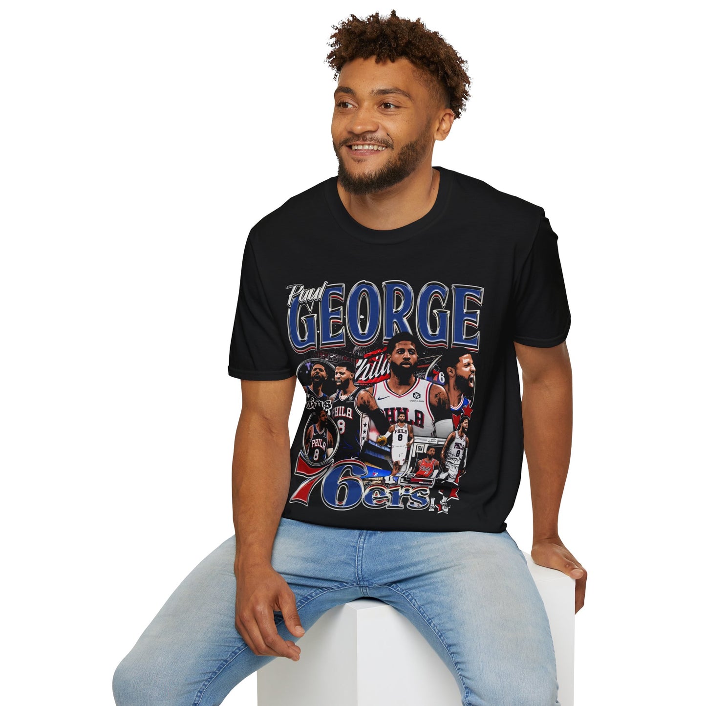 Vintage 90s Basketball Bootleg Style T-Shirt, PAUL GEORGE Retro Basketball Shirt Unisex Graphic Tee