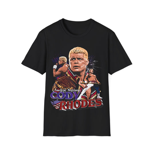 Vintage 90s Bootleg Style T-Shirt Wrestler CODY RHODES Vintage Graphic Tee, Retro Wrestler Shirt Unisex Graphic Tee Shirt