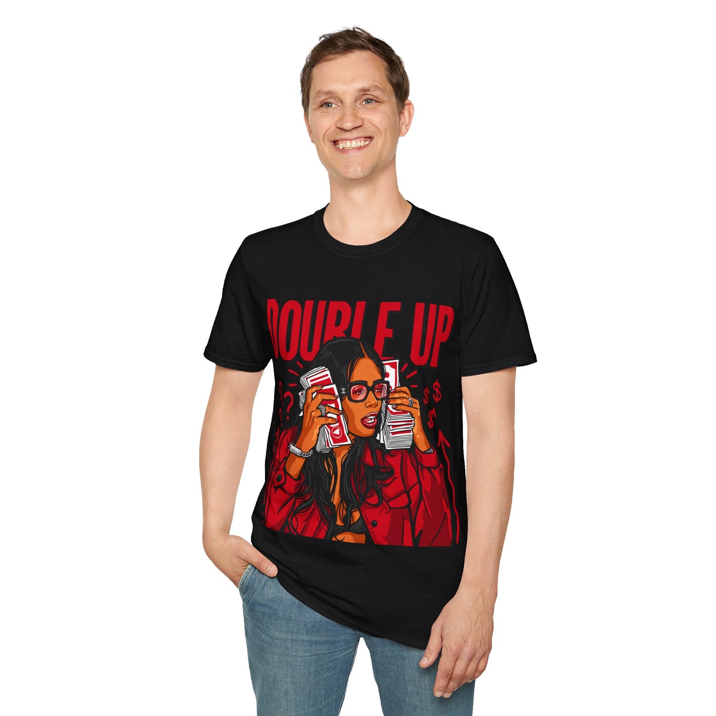 RED THUNDER 4 DOUBLE UP PREMIUM STREETWEAR Unisex Softstyle T-Shirt