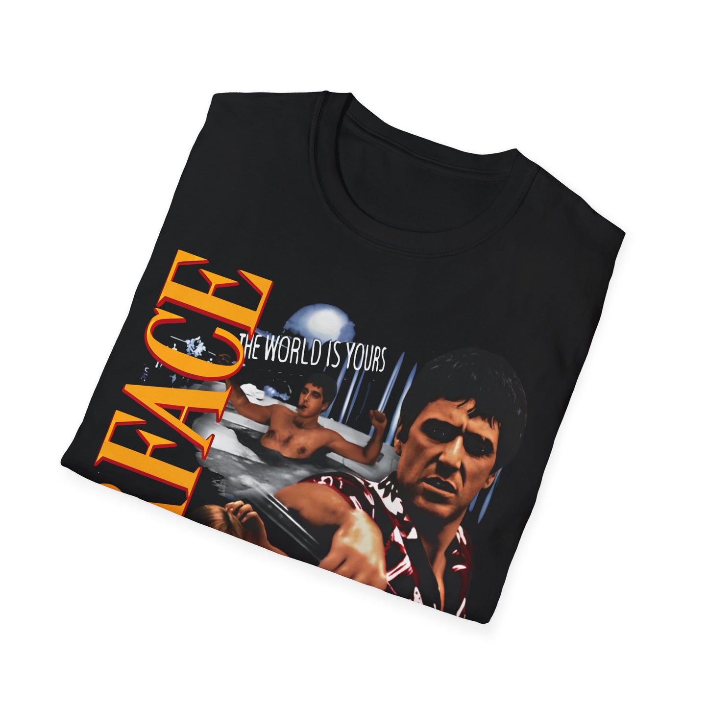 Vintage 90s Pop Culture Bootleg Style T-Shirt, SCARFACE Graphic Tee, Retro Pop Culture Shirt Unisex Graphic Tee