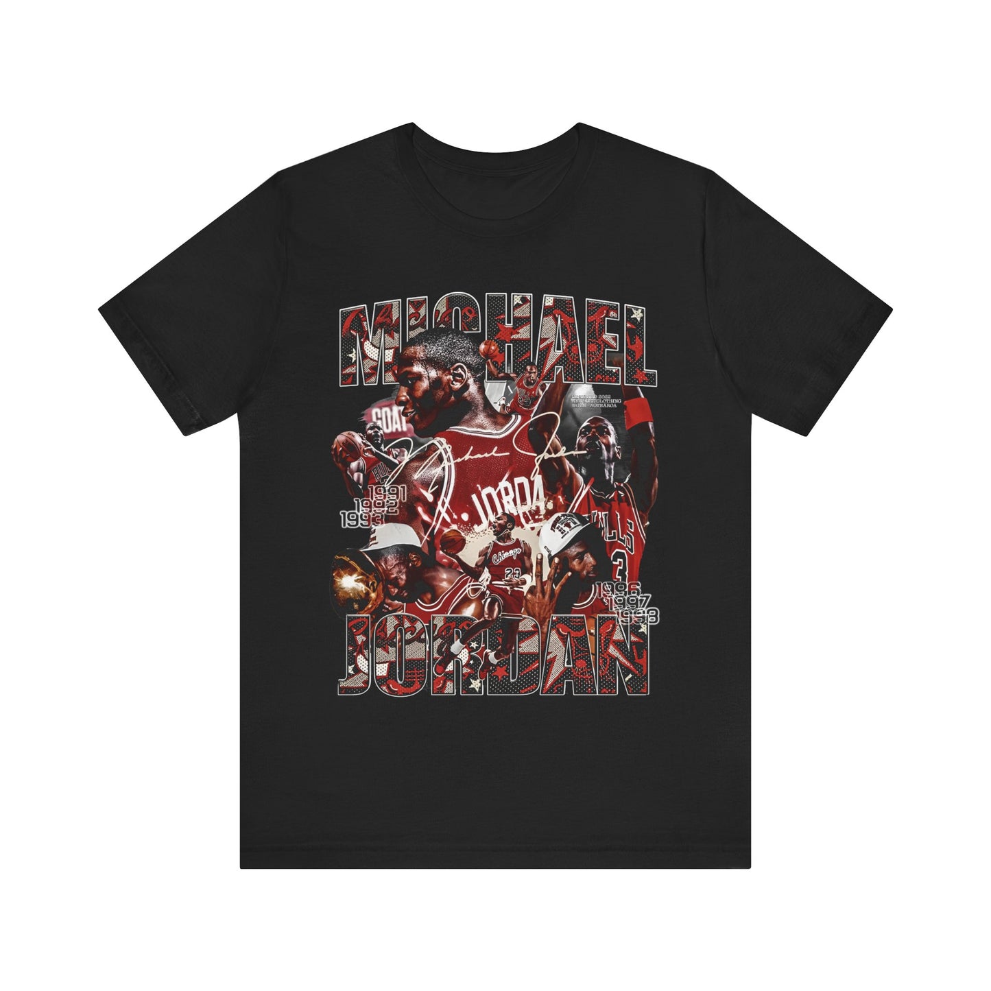 Vintage 90s Basketball Bootleg Style T-Shirt MICHAEL JORDAN 2 Unisex Tee Shirt