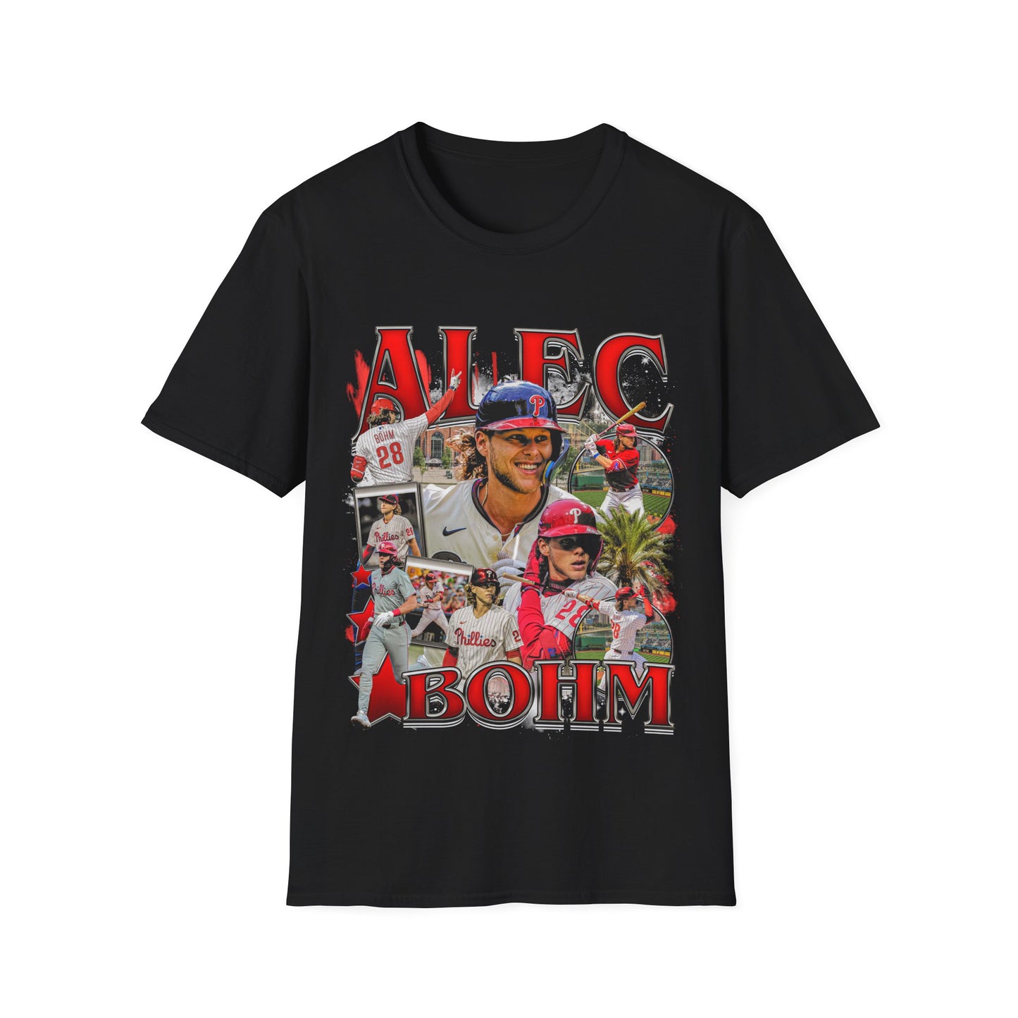 Vintage 90s Baseball Bootleg Style T-Shirt, ALEC BOHM Vintage Graphic Tee, Retro Baseball Shirt Unisex Graphic Tee