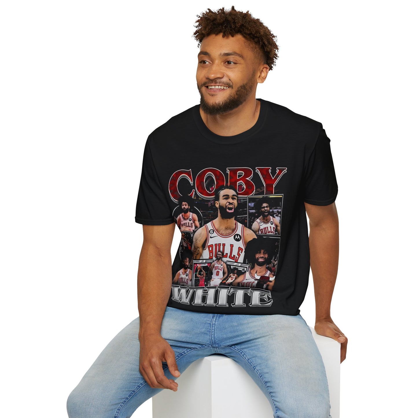Vintage 90s Basketball Bootleg Style T-Shirt, COBY WHITE Retro Basketball Shirt Unisex Graphic Tee