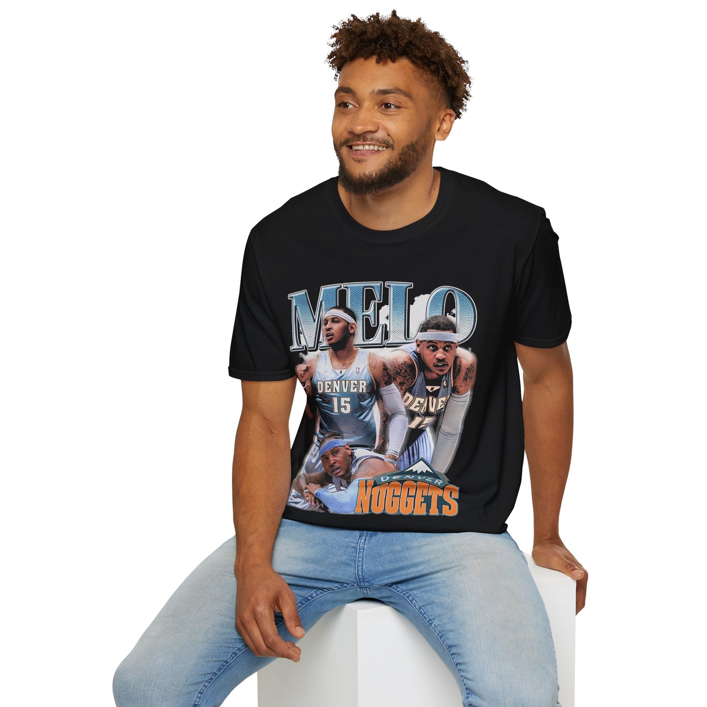 Vintage 90s Basketball Bootleg Style T-Shirt, CARMELO Retro Basketball Shirt Unisex Graphic Tee