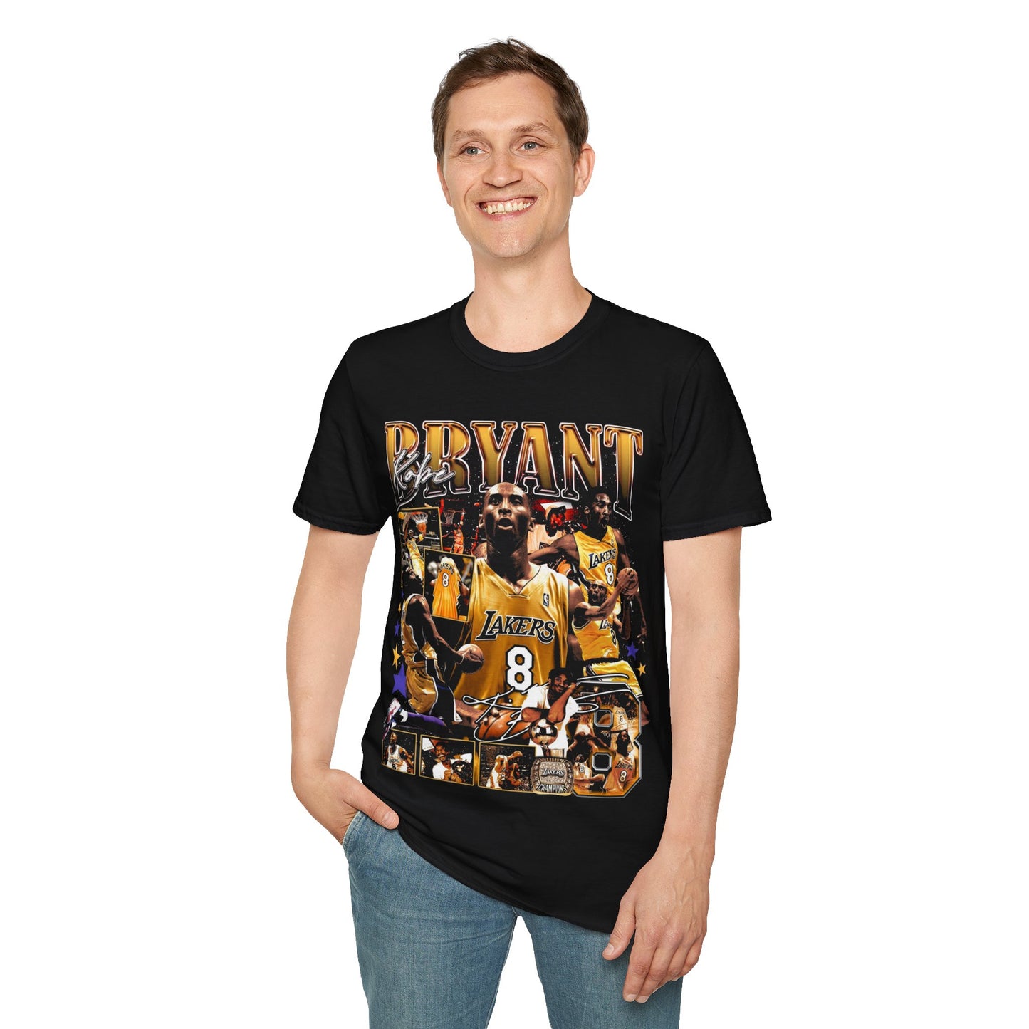 Vintage 90s Basketball Bootleg Style T-Shirt, KOBE BRYANT Retro Basketball Shirt Unisex Graphic Tee