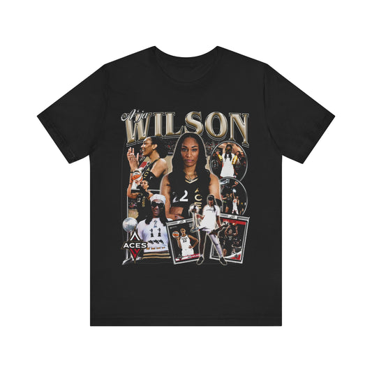 Vintage 90s Basketball Bootleg Style TShirt AJA WILSON 90s Unisex Graphic Tee