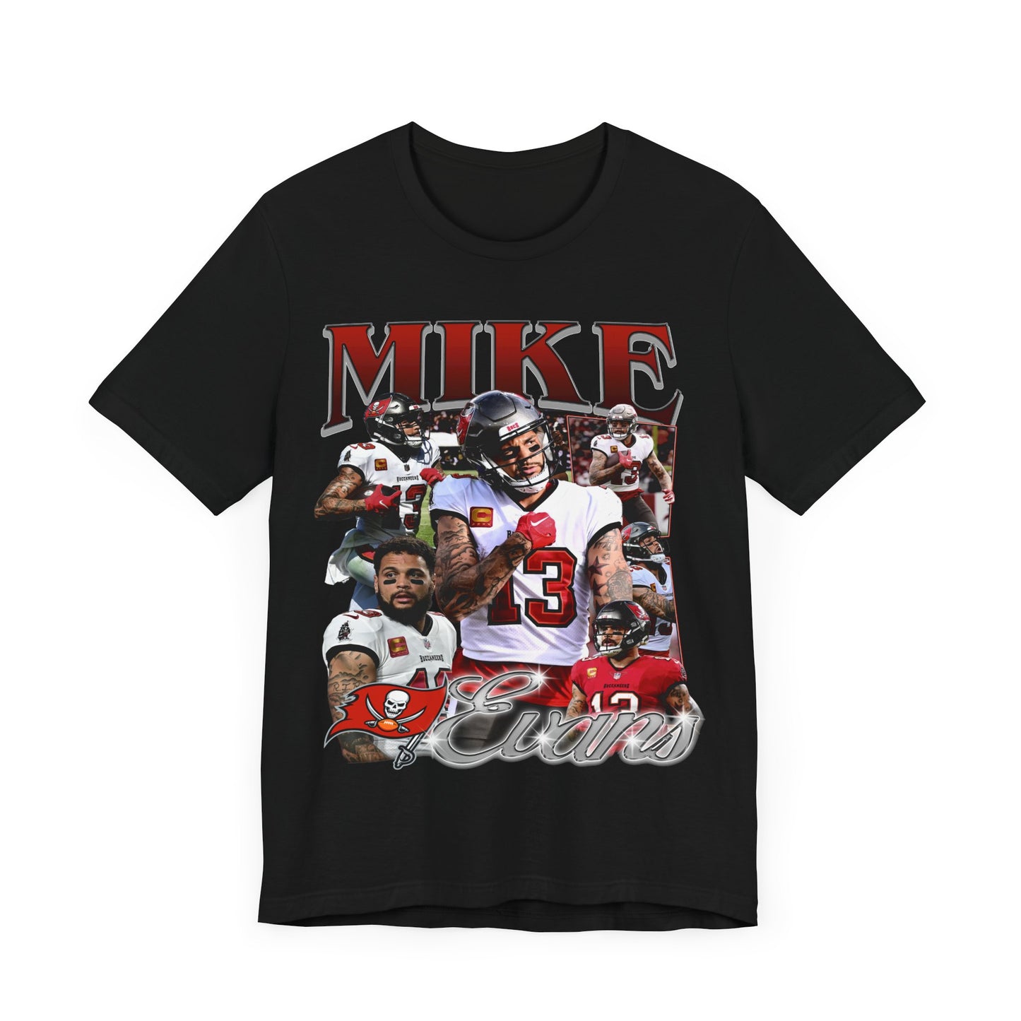 Vintage 90s Football Bootleg Style T-Shirt MIKE EVANS Unisex Graphic Tee Shirt