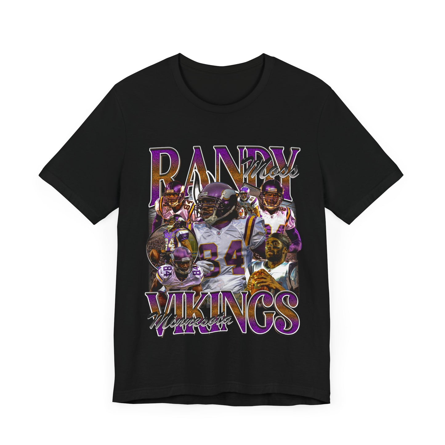 Vintage 90s Football Bootleg Style T-Shirt RANDY MOSS Unisex Graphic Tee Shirt