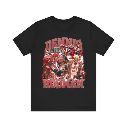 Vintage 90s Basketball Bootleg Style T-Shirt, DENNIS RODMAN 91 Unisex Tee