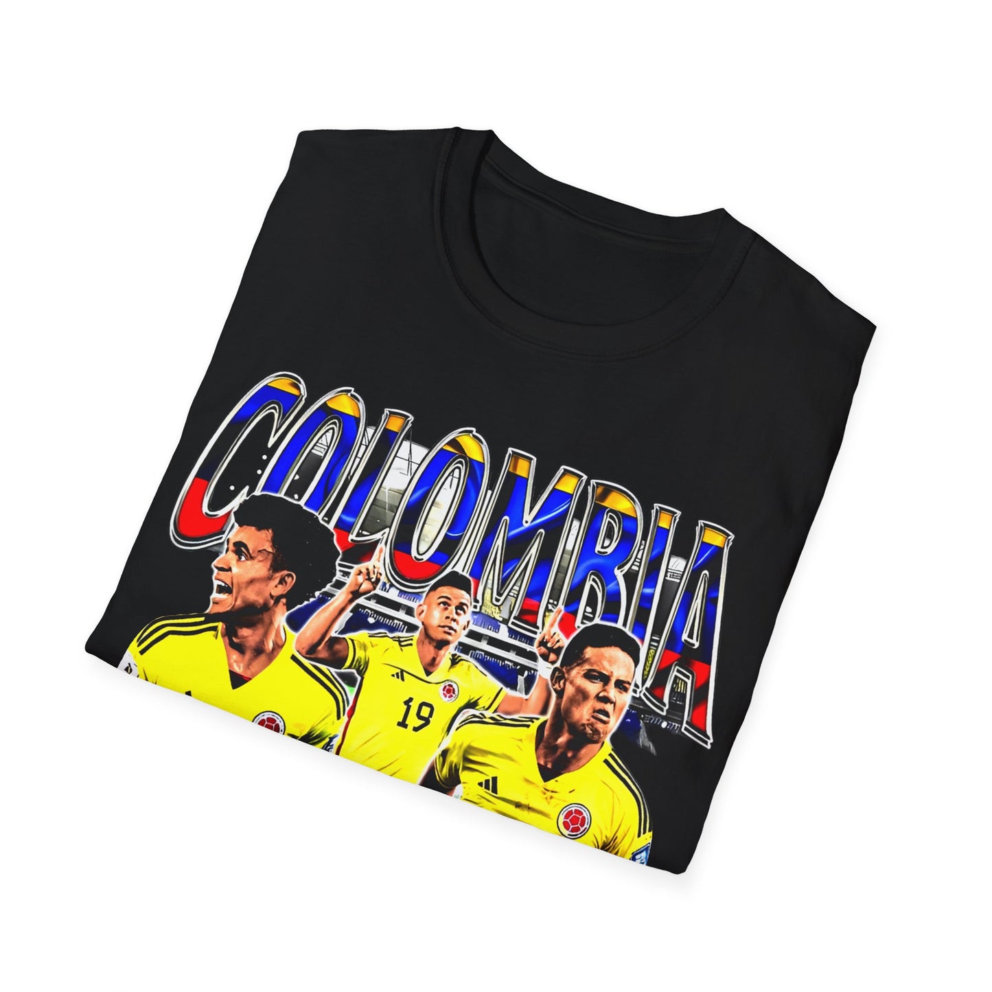 Vintage 90s Soccer Bootleg Style T-Shirt, COLOMBIA Graphic Tee, Retro Soccer Shirt Unisex Graphic Tee