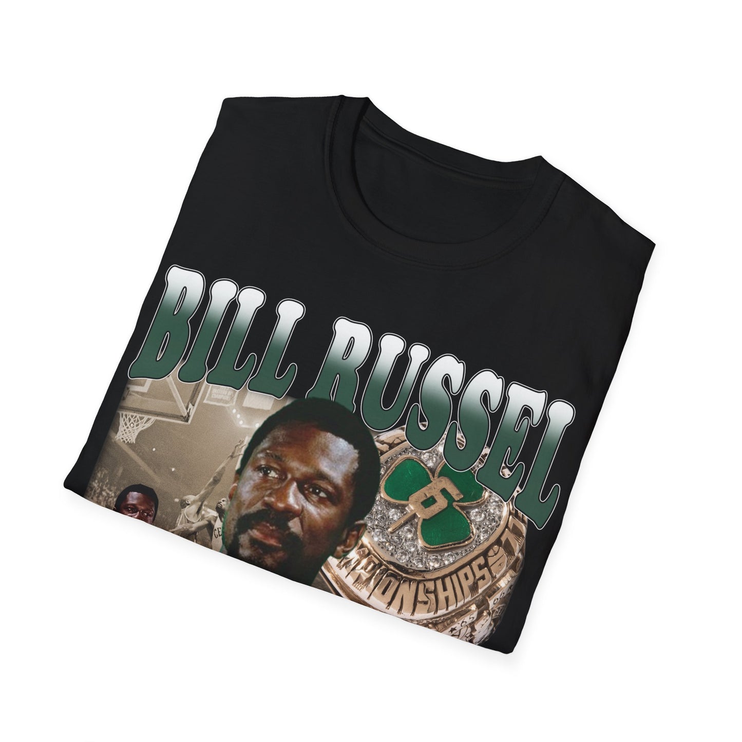 Vintage 90s Basketball Bootleg Style T-Shirt, BILL RUSSELL 11 X CHAMP Graphic Tee, Retro Basketball Shirt Unisex Graphic Tee