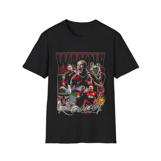 Vintage 90s Soccer Bootleg Style T-Shirt WAYNE ROONEY Vintage Graphic Tee, Retro Soccer Shirt Unisex Graphic Tee Shirt