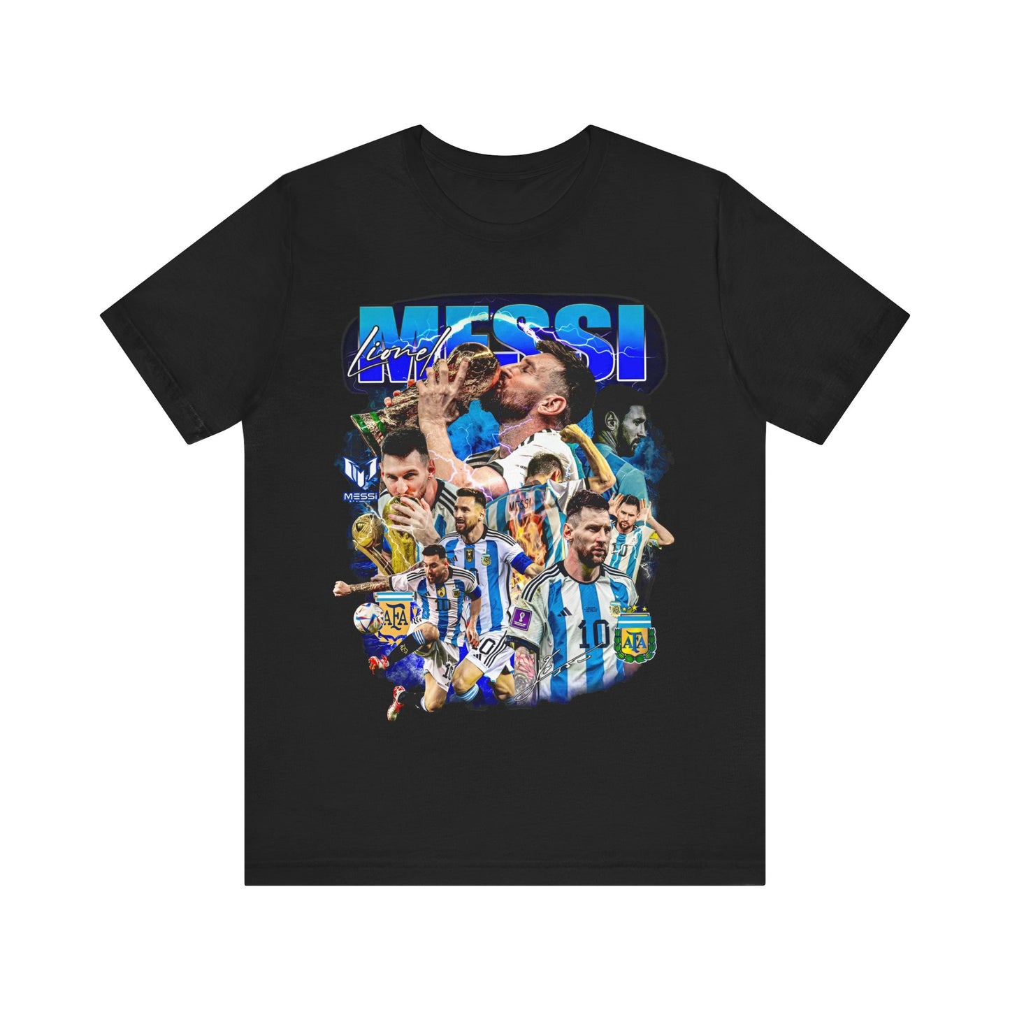 Vintage 90s Soccer Bootleg Style T-Shirt LIONEL MESSI Unisex Graphic Tee Shirt