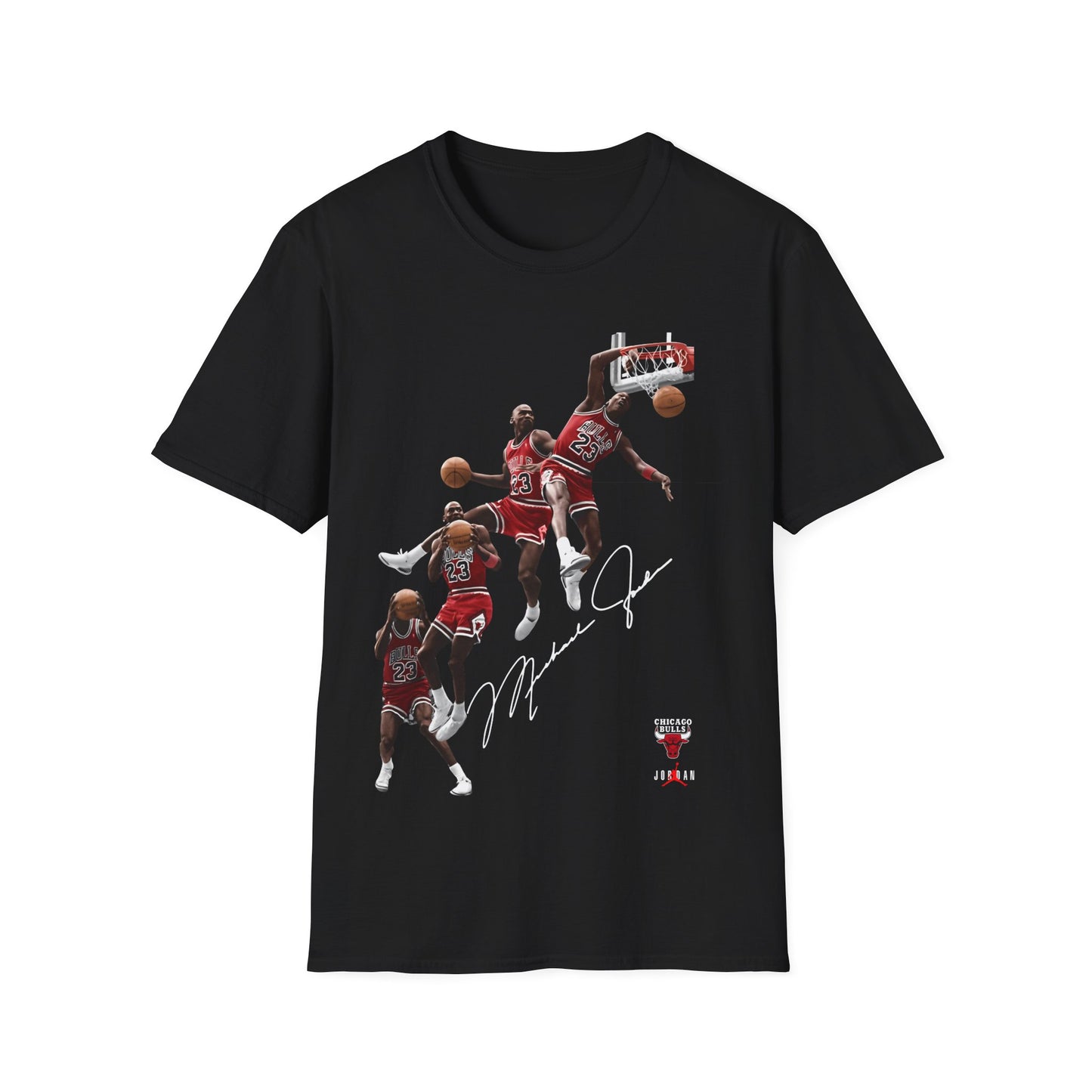 Vintage 90s Basketball Bootleg Style T-Shirt, MICHAEL JORDAN SIGNATURE SERIES Graphic Tee, Retro Basketball Shirt Unisex Graphic Tee