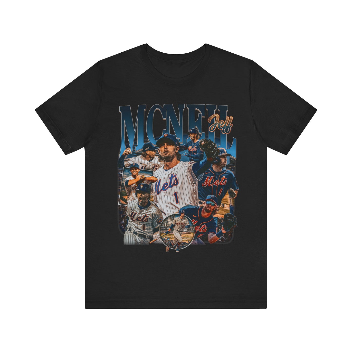 Vintage 90s Baseball Bootleg Style T-Shirt JEFF MCNEIL 90s Unisex Graphic Tee