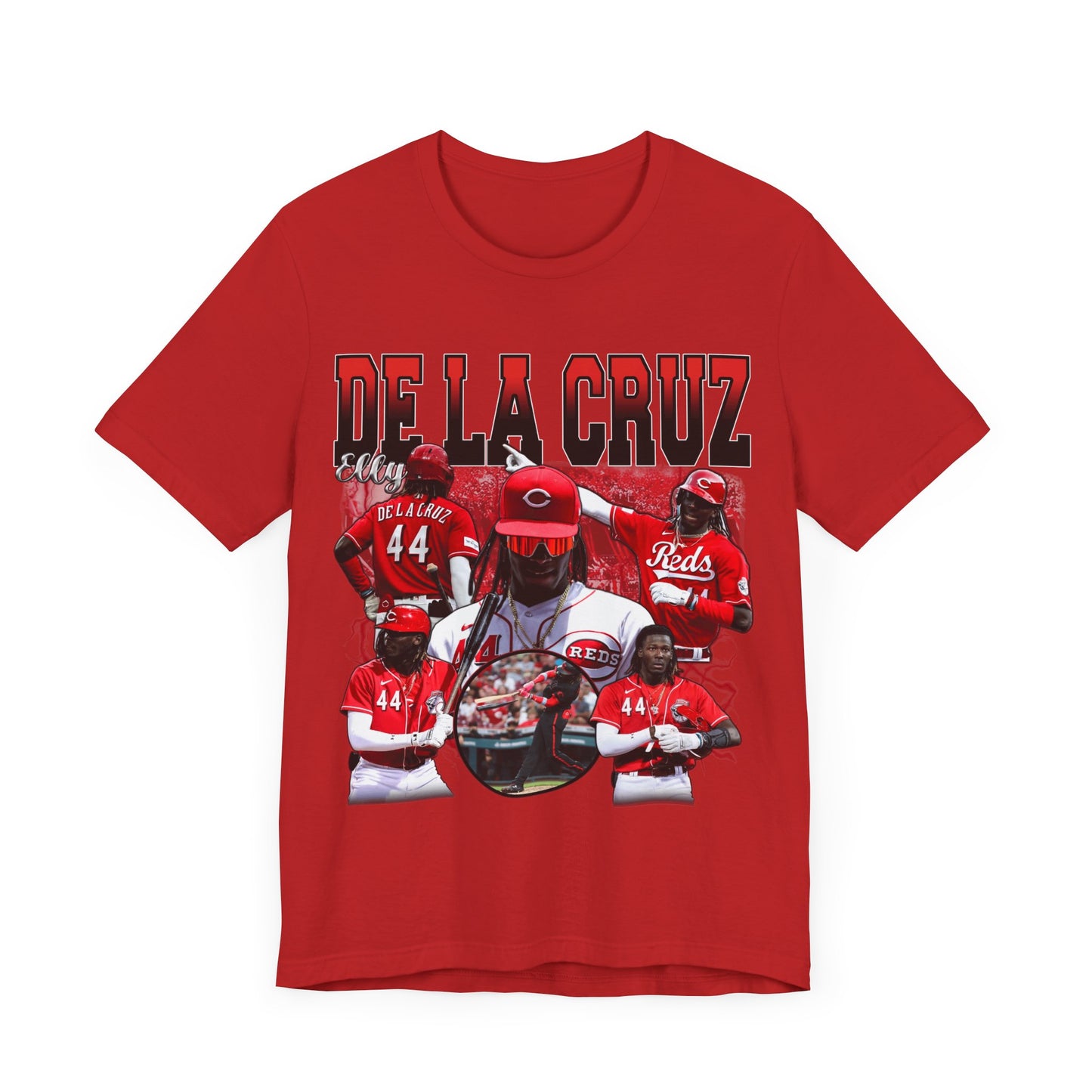 Vintage 90s Baseball Bootleg Style T-Shirt ELY DE LA CRUZ RED Unisex Graphic Tee