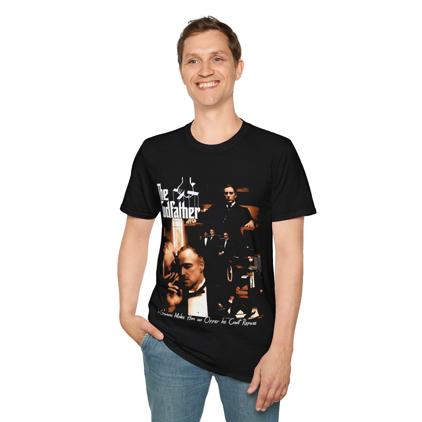 Vintage 90s Pop Culture Bootleg Style T-Shirt, GODFATHER Retro Shirt Unisex Graphic Tee