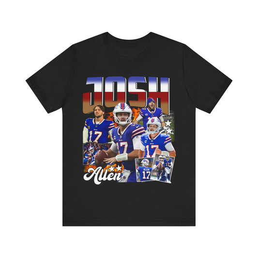 Vintage 90s Football Bootleg Style TShirt JOSH ALLEN 90s Unisex Graphic Tee