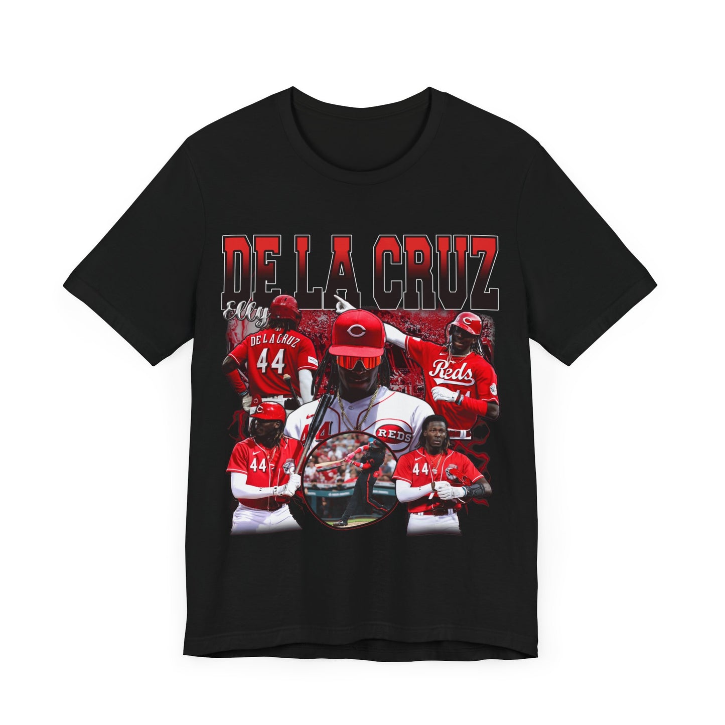 Vintage 90s Baseball Bootleg Style T-Shirt ELY DE LA CRUZ RED Unisex Graphic Tee