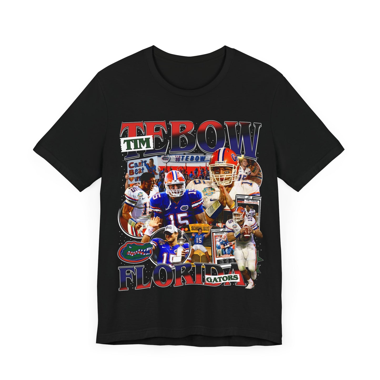 Vintage 90s Football Bootleg Style TShirt TIM TEBOW Unisex Graphic Tee Shirt