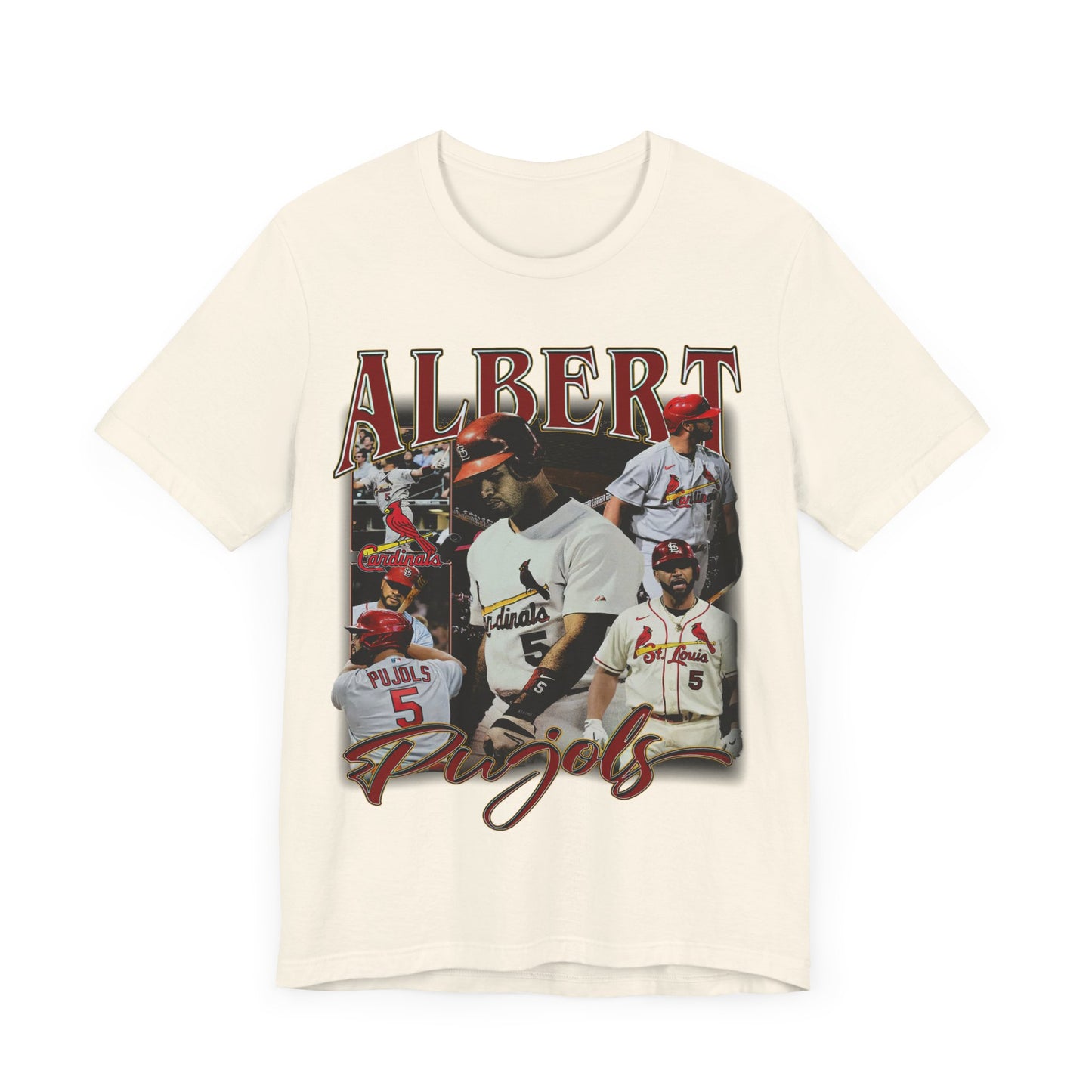 Vintage 90s Baseball Bootleg Style T-Shirt ALBERT PUJOLS Unisex Graphic Tee