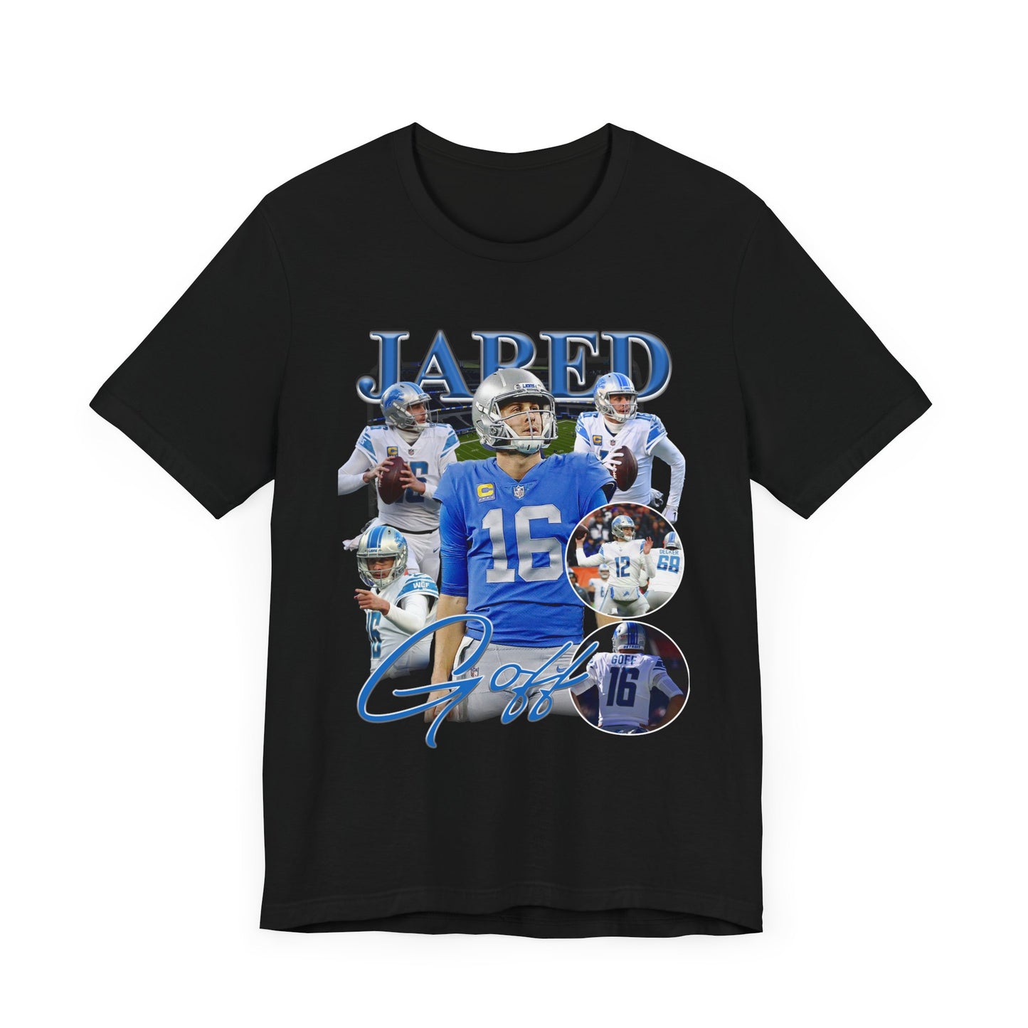 Vintage 90s Football Bootleg Style T-Shirt JARED GOFF Unisex Graphic Tee Shirt